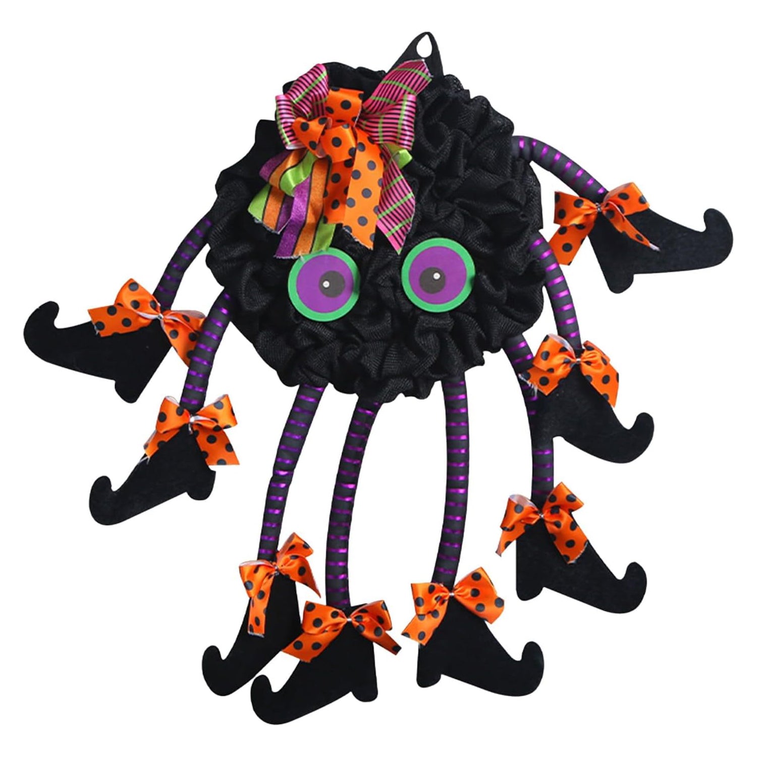 Event Dress plus Size Halloween New Legged Door Hanger Creative Halloween Wreath Divorce Party Decorations for Women (Black, One Size)