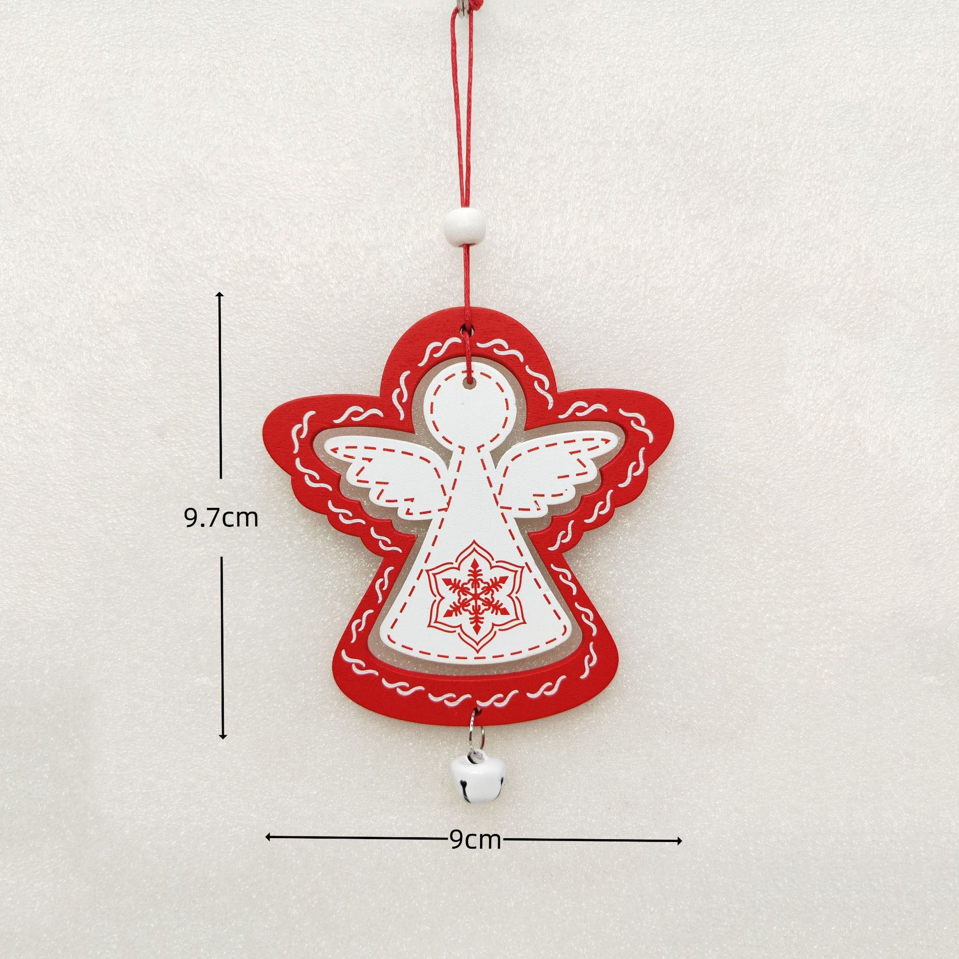 Christmas Story Ornament Collection, Themed Hand-Painted Wood Set for Narrative Tree Decor, Coordinated Angel Reindeer Bell Star Grouping, Rustic Farmhouse Holiday Scene Creator