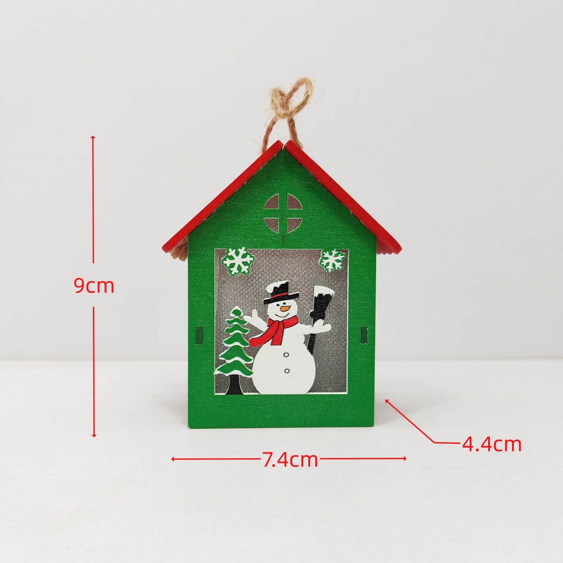 Magical Snowy Christmas House with Soft Glow, Animated Village Ornament for Winter Displays, Warm White Light Decoration for Mantel & Shelf, Battery Powered Holiday Centerpiece