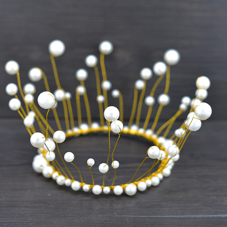 Baby-Style Bridal Crown & Tiara | Princess Lace Headband | Birthday Ca