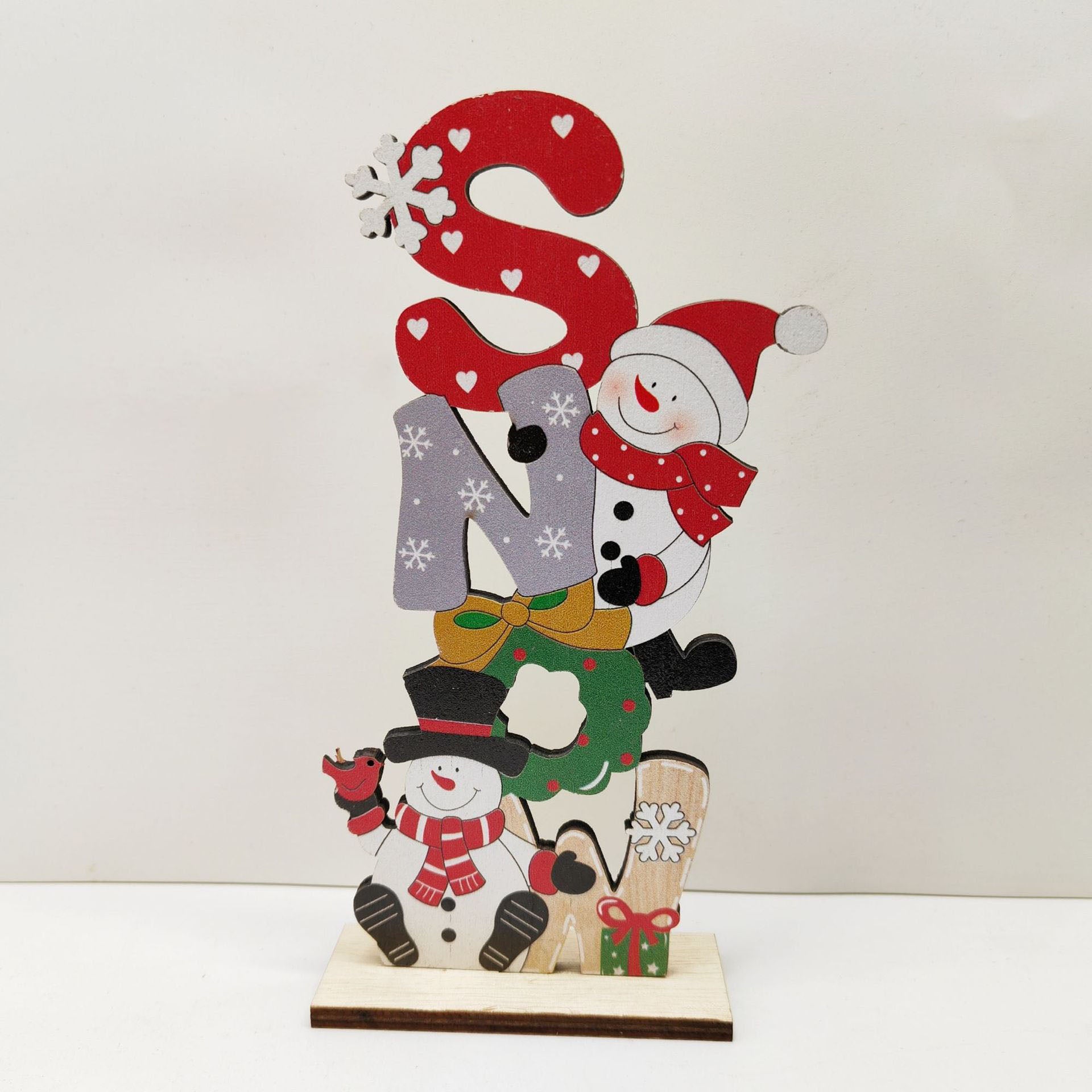 Christmas Table Centerpiece Decorations, Xmas Wooden Gnome Table Decorations Signs, Merry Christmas Table Toppers for Holiday Home Party Indoor Decor