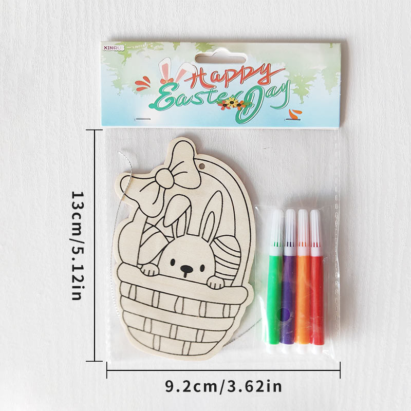 Reusable Easter Drawing Kit for Kids, 6 Wipe-Clean Coloring Boards with Washable Markers, Educational Toddler Activity for Fine Motor Skills, Easter Basket Stuffer & Travel Toy