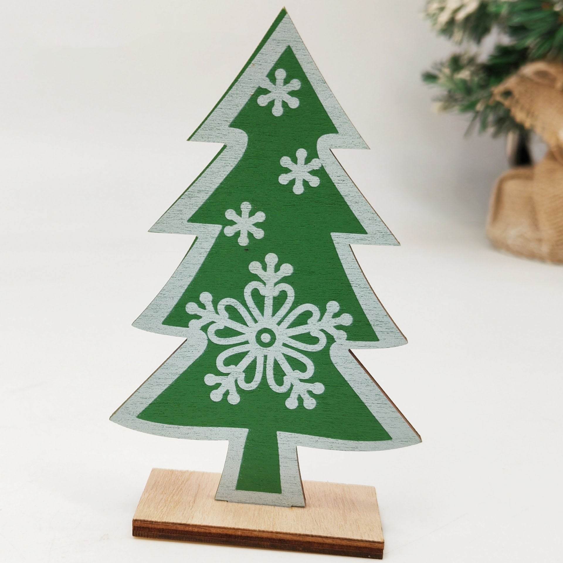 Multi-Use Christmas Ornaments Set for Desk & Shelf, Versatile Holiday Decor for Office Home Business, Miniature Festive Scene with Santa Snowman Decorations, Space-Saving Christmas Accents