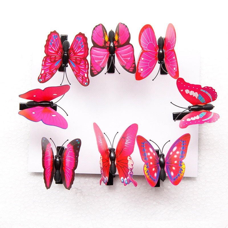 Wholesale Butterfly & Floral Hair Clips – Anime Convention Best-Sellers (Realistic Simulation Butterflies & Flowers)