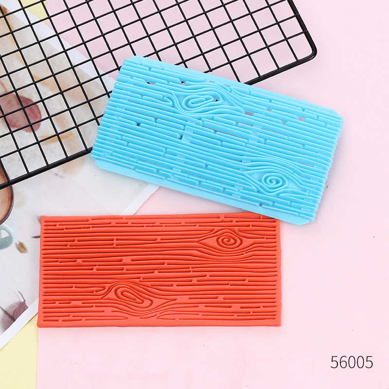 Fondant Embossing Molds, Cake Decorating Textured Templates with Windmill, Star, Heart, Lattice & Bark Patterns