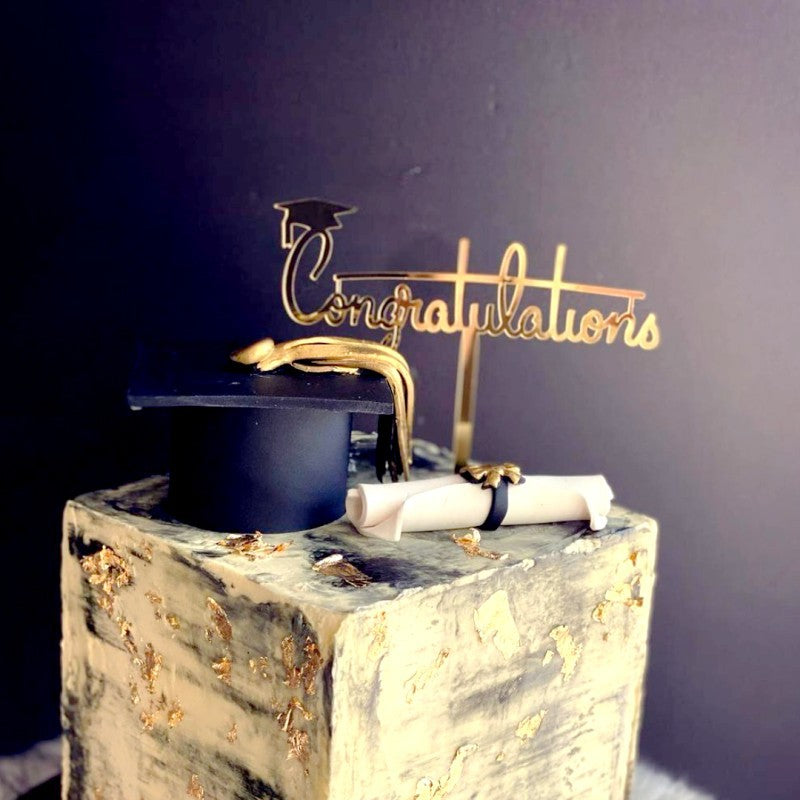 Class of 2026 Graduation Cupcake Toppers | 8-Piece Multicolor Acrylic Cake Decorations, 2026 Grad Party Supplies for Birthday & Celebration Cakes