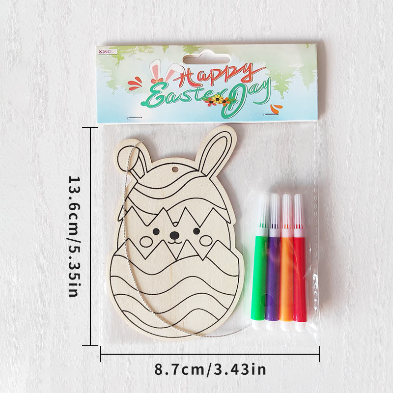 Reusable Easter Drawing Kit for Kids, 6 Wipe-Clean Coloring Boards with Washable Markers, Educational Toddler Activity for Fine Motor Skills, Easter Basket Stuffer & Travel Toy