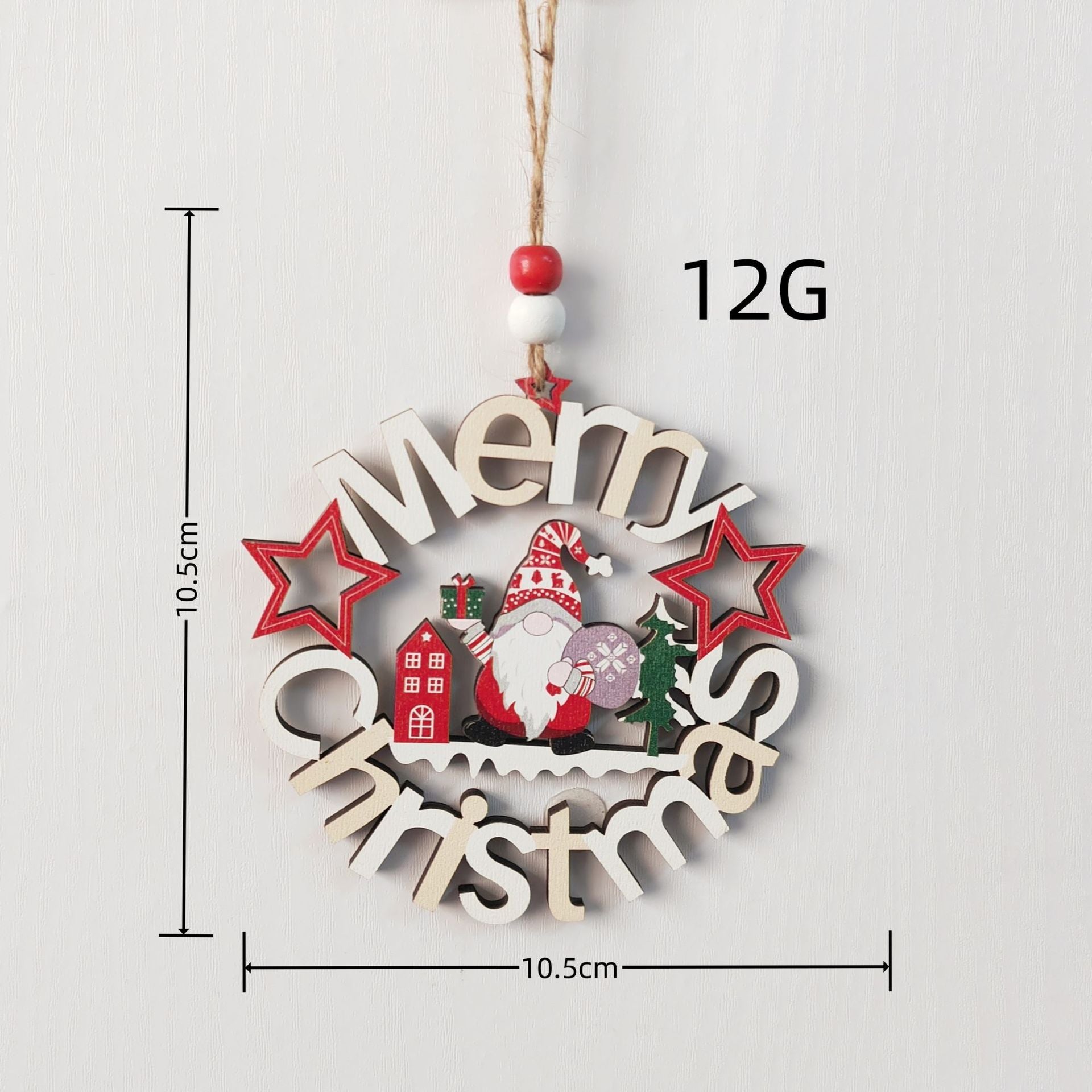 Christmas Character Family Ornament Set, Storytelling Wood Decor with Santa Snowman Gingerbread, Vintage Holiday Figure Collection for Narrative Tree Displays, Animated Style Festive Ornaments