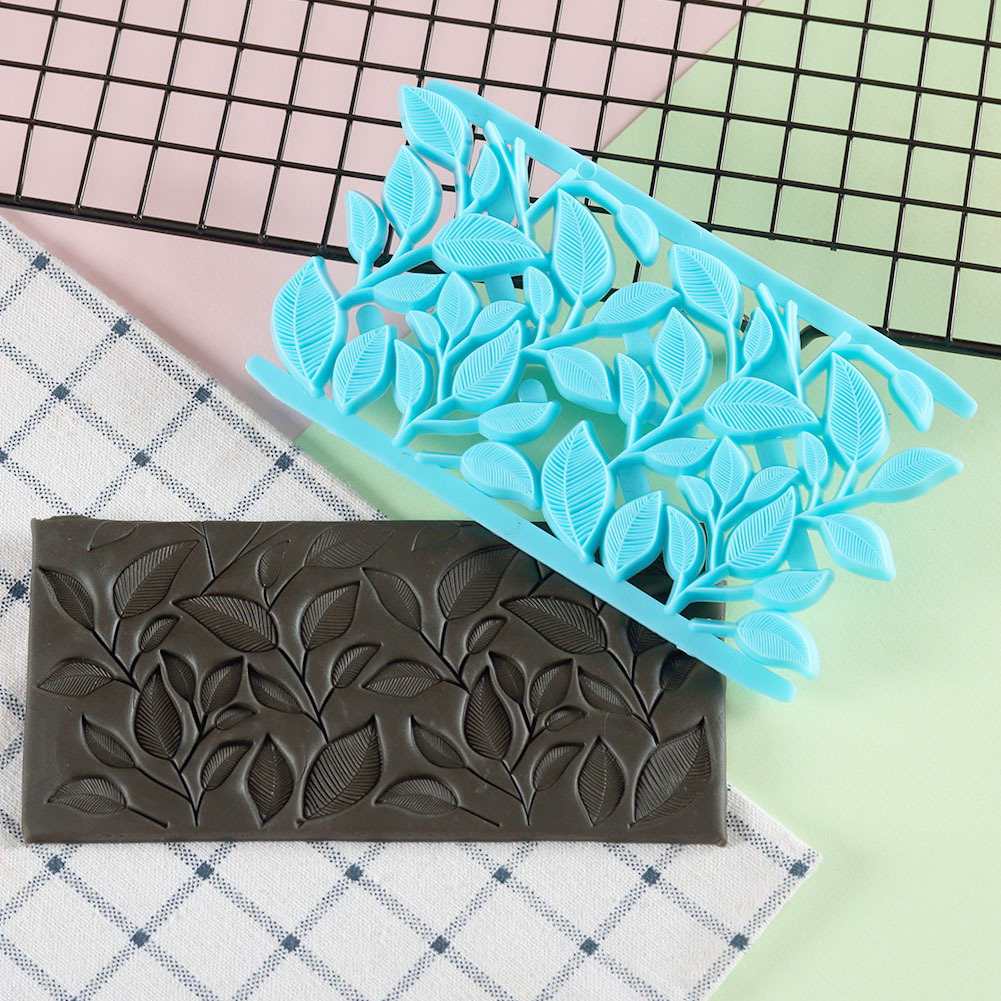 Fondant Embossing Molds, Cake Decorating Textured Templates with Windmill, Star, Heart, Lattice & Bark Patterns