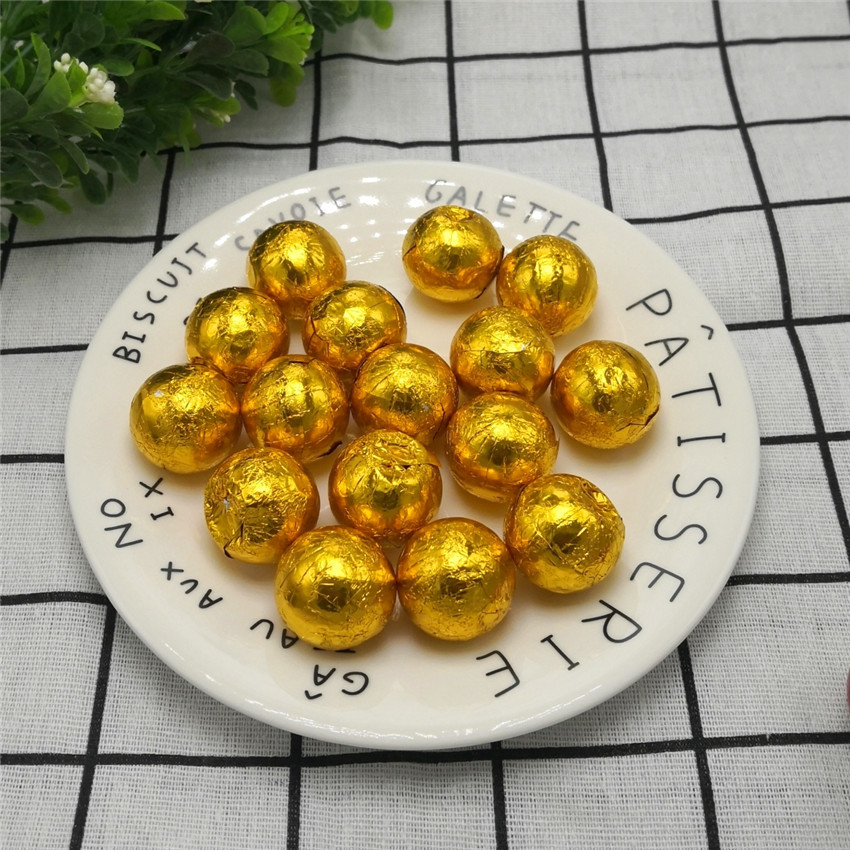 Gold Coin, Bar, Ingot & Ball Shaped Chocolate Candies, Bulk Pack 5 lbs Assorted Foil Wrapped Milk Chocolate