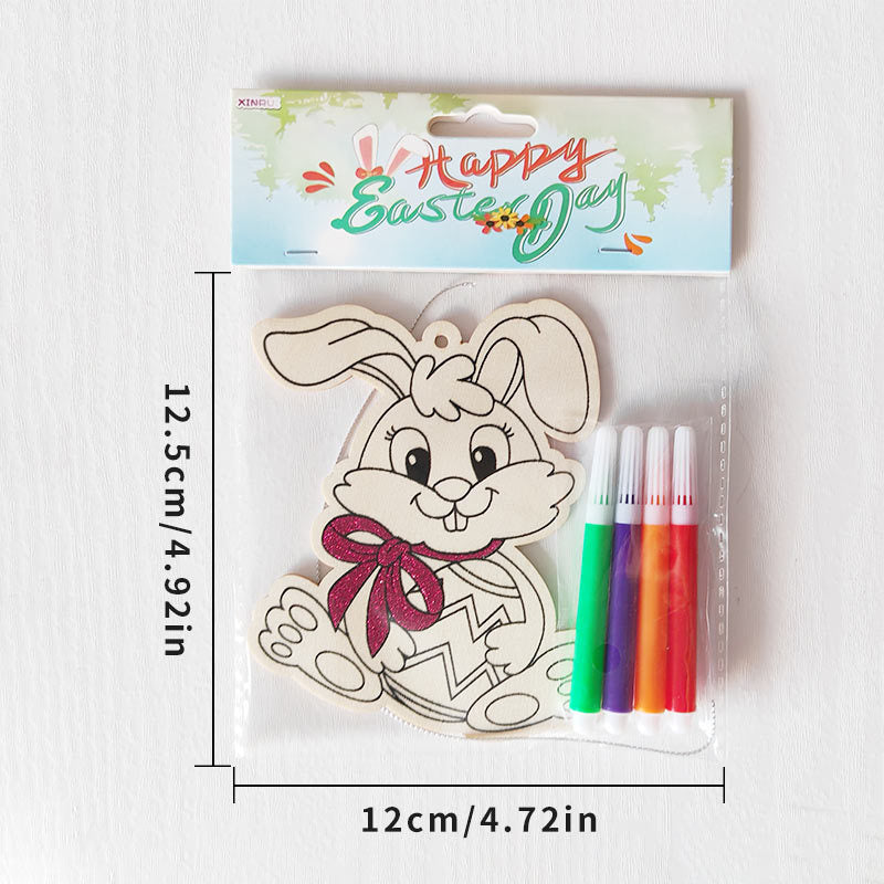 Reusable Easter Drawing Kit for Kids, 6 Wipe-Clean Coloring Boards with Washable Markers, Educational Toddler Activity for Fine Motor Skills, Easter Basket Stuffer & Travel Toy