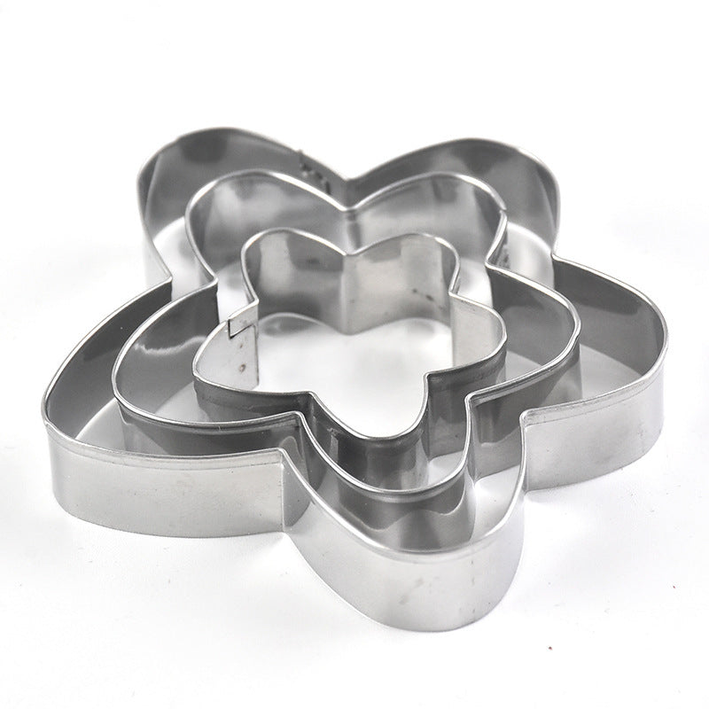 Stainless Steel Biscuit & Cookie Cutter Set - Premium Metal Shapes for Baking, Fondant Decorating, and Sandwich Cake Molds (Circle & Assorted Designs)