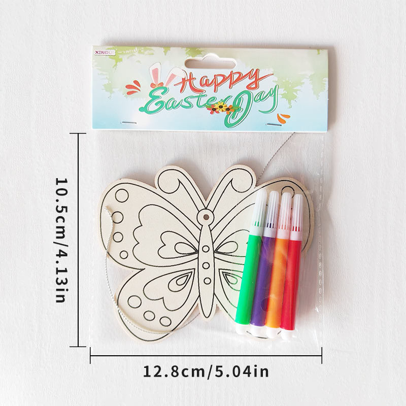 Reusable Easter Drawing Kit for Kids, 6 Wipe-Clean Coloring Boards with Washable Markers, Educational Toddler Activity for Fine Motor Skills, Easter Basket Stuffer & Travel Toy