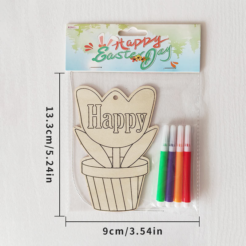 Reusable Easter Drawing Kit for Kids, 6 Wipe-Clean Coloring Boards with Washable Markers, Educational Toddler Activity for Fine Motor Skills, Easter Basket Stuffer & Travel Toy