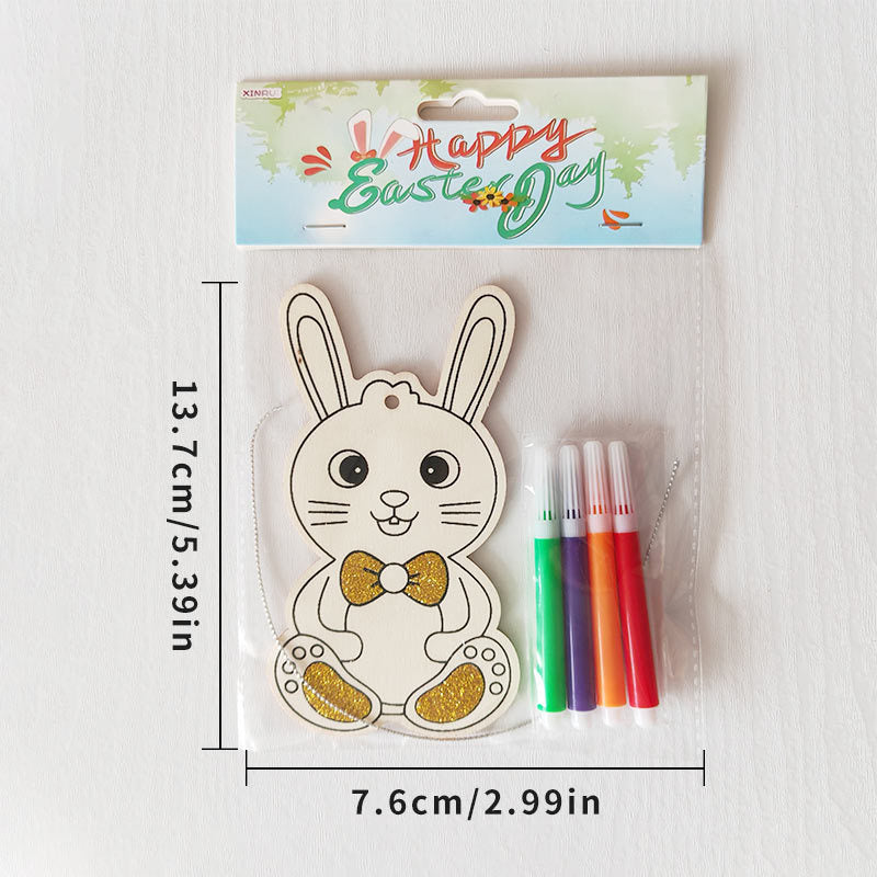 Reusable Easter Drawing Kit for Kids, 6 Wipe-Clean Coloring Boards with Washable Markers, Educational Toddler Activity for Fine Motor Skills, Easter Basket Stuffer & Travel Toy