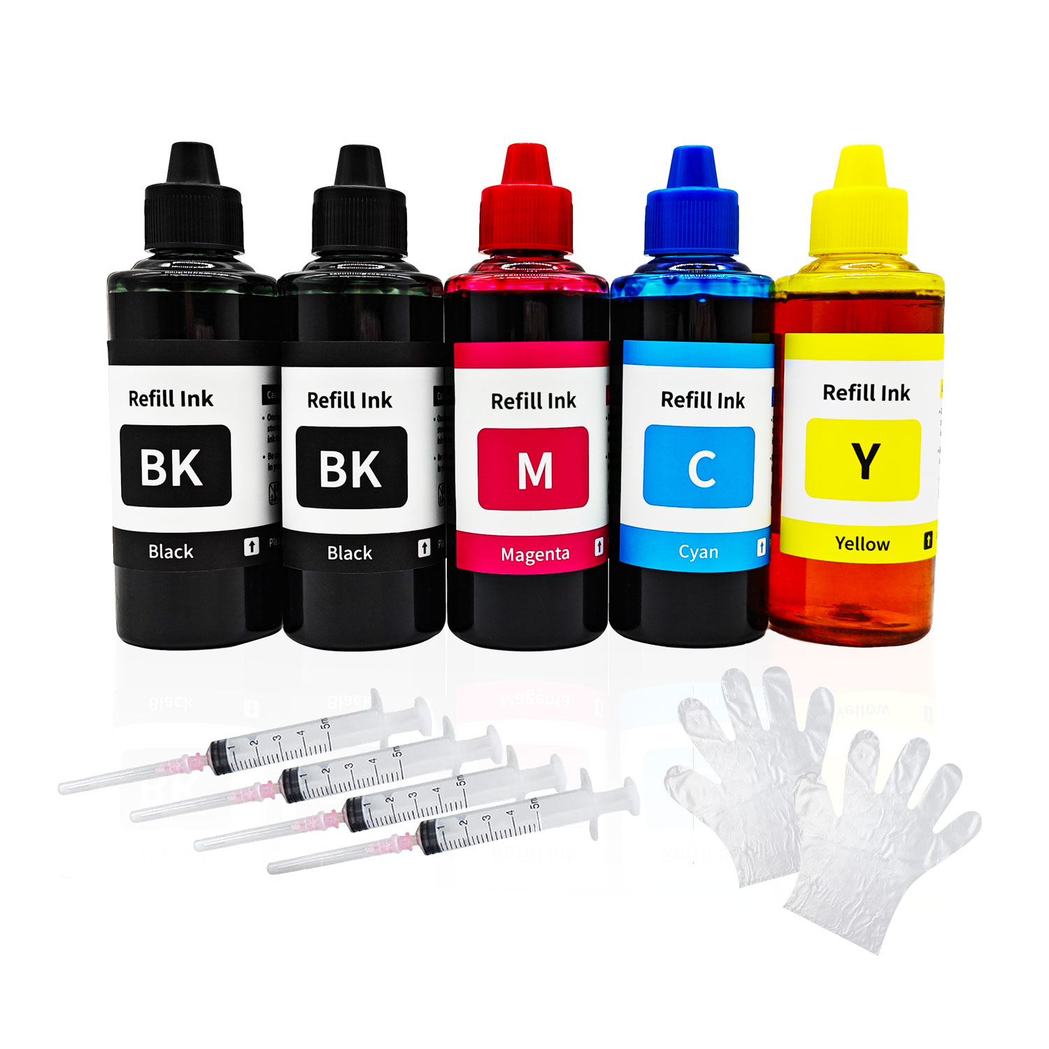 Optimized Ink Refill Kit for Popular Tank Printer Models | 5-Bottle Premium Dye Ink Set with Enhanced Color Performance | Eco-Friendly High-Capacity Printing Solution