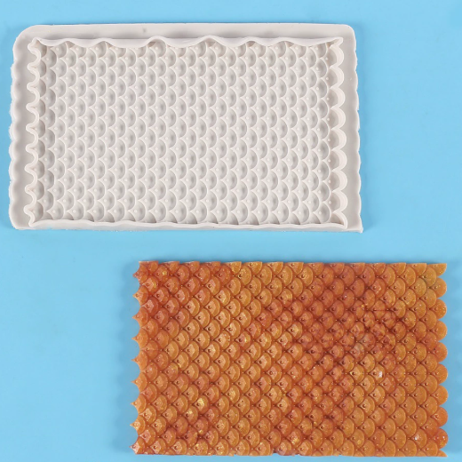 Silicone Beaded & Textured Fondant Mold, Faux Gemstone & Knitted Pattern Mat for Cake Decorating