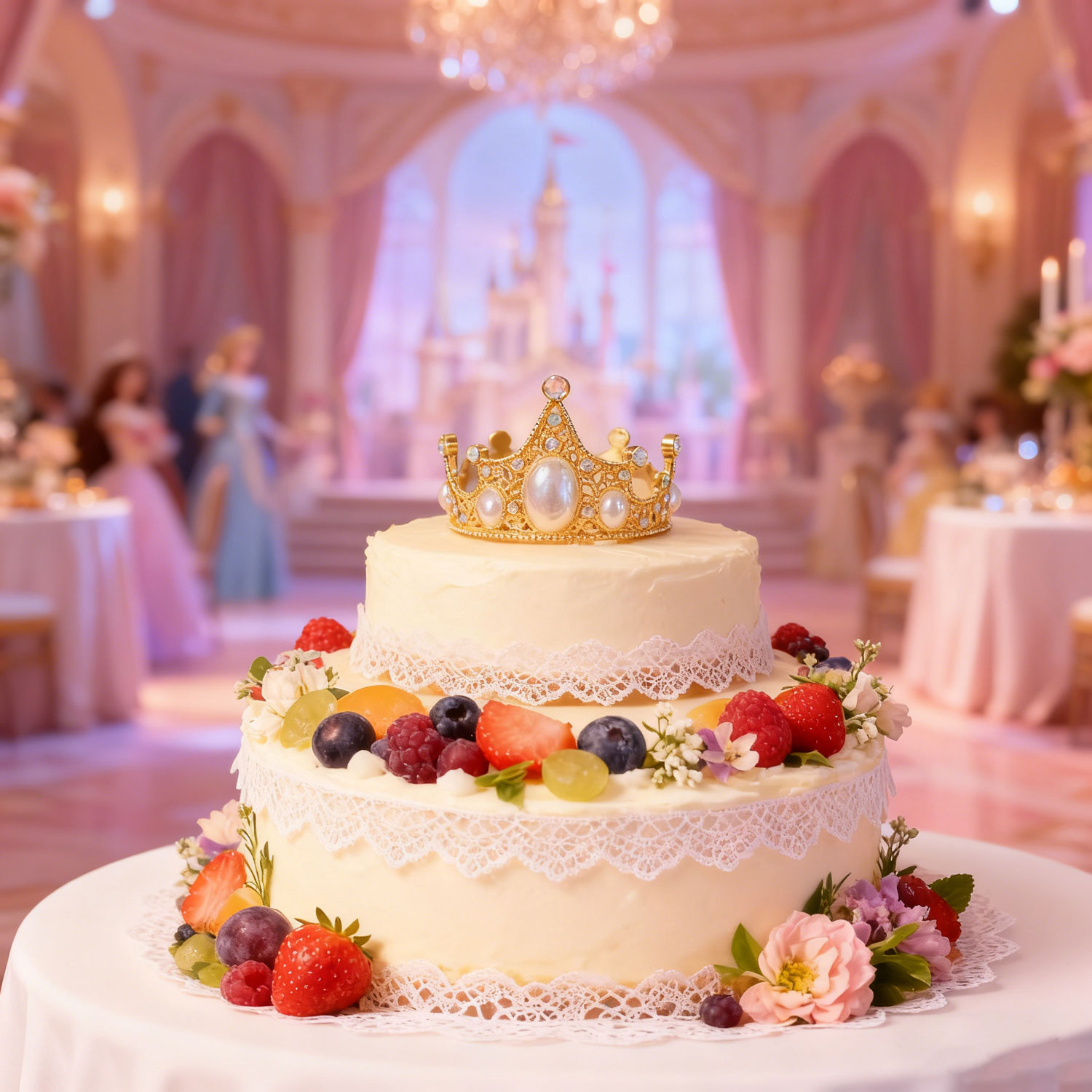 Crown Birthday Cake Decoration - Multi-Use Accessory for Wedding, Performance & Festival