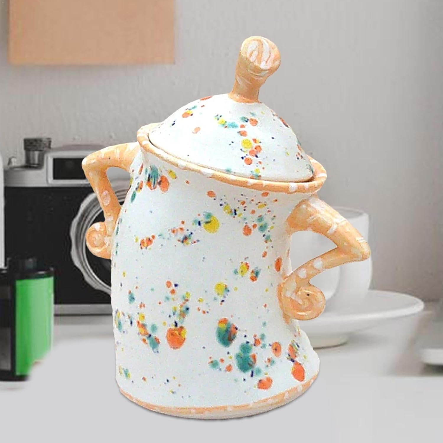 Canister with Attitude - Tea Coffee and Sugar Canister - Sassy Storage Jars With Attitude - Food Storage Canister With Lid - Decorative Kitchen Food Storage for Coffee Tea Sugar