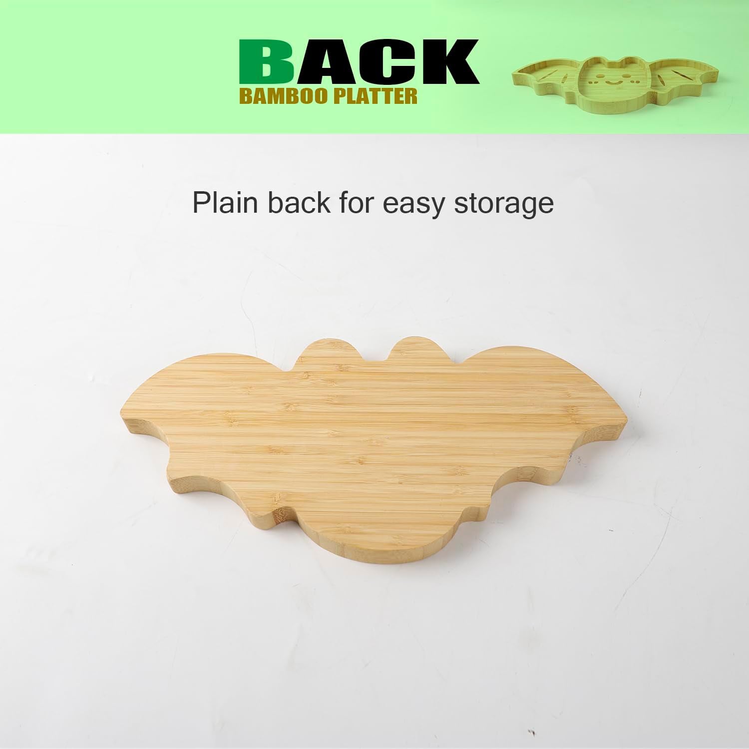 Bat-Shaped Fruit Tray - Halloween-Themed Serving Platter for Parties & Home Decor