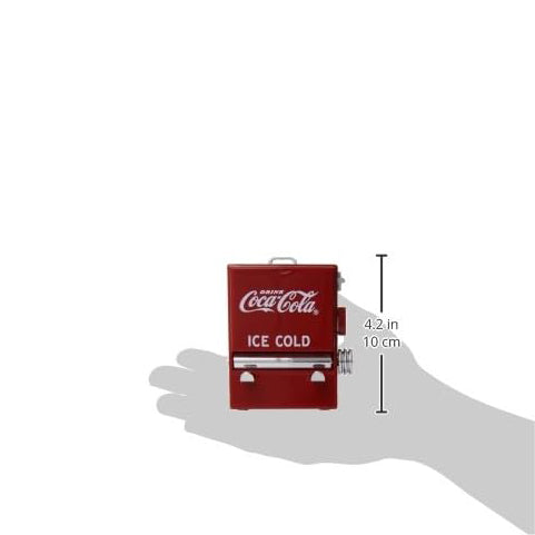 Classic Branded Toothpick Holder | Coca-Cola Themed Dispenser with Chrome Accents, Functional Kitchen & Dining Decor for Fans & Collectors