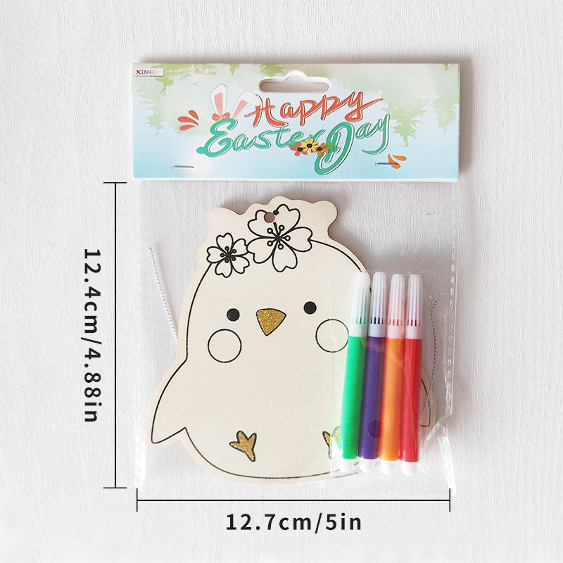 Reusable Easter Drawing Kit for Kids, 6 Wipe-Clean Coloring Boards with Washable Markers, Educational Toddler Activity for Fine Motor Skills, Easter Basket Stuffer & Travel Toy