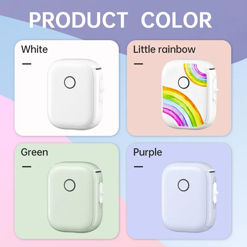 P12 Pocket-Sized Thermal Label Printer - 15mm Portable Tag Maker for Home & Office Organization