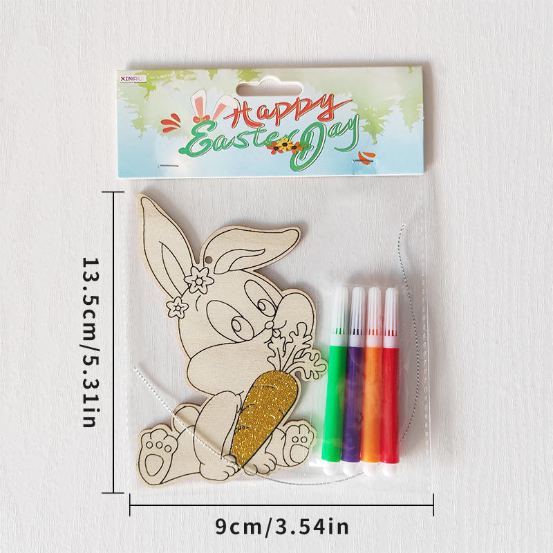 Reusable Easter Drawing Kit for Kids, 6 Wipe-Clean Coloring Boards with Washable Markers, Educational Toddler Activity for Fine Motor Skills, Easter Basket Stuffer & Travel Toy
