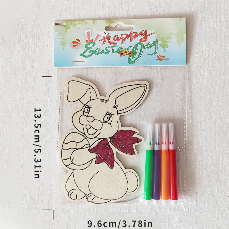 Reusable Easter Drawing Kit for Kids, 6 Wipe-Clean Coloring Boards with Washable Markers, Educational Toddler Activity for Fine Motor Skills, Easter Basket Stuffer & Travel Toy