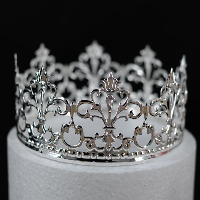 Lightweight Iron Art Queen's Crown - New Style 1st Birthday Cake Baking Decoration & Festival Ornament