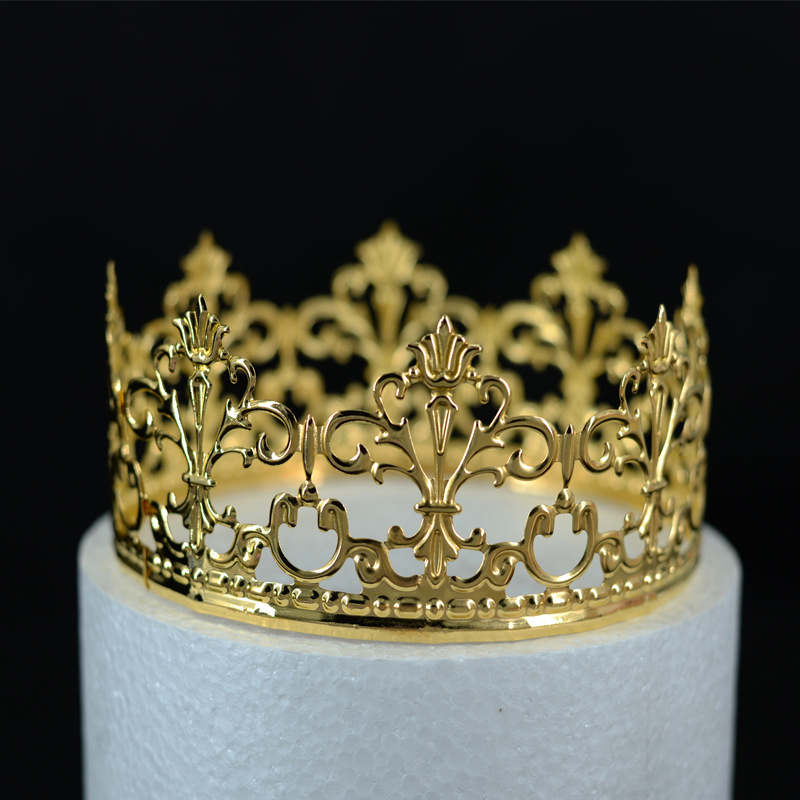 Lightweight Iron Art Queen's Crown - New Style 1st Birthday Cake Baking Decoration & Festival Ornament