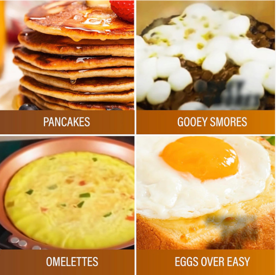 Double-Sided Frying Pan Foldable Mexican Pancake Pan Low Smoke Egg Steak Breakfast Pan Amazon Hot Sale