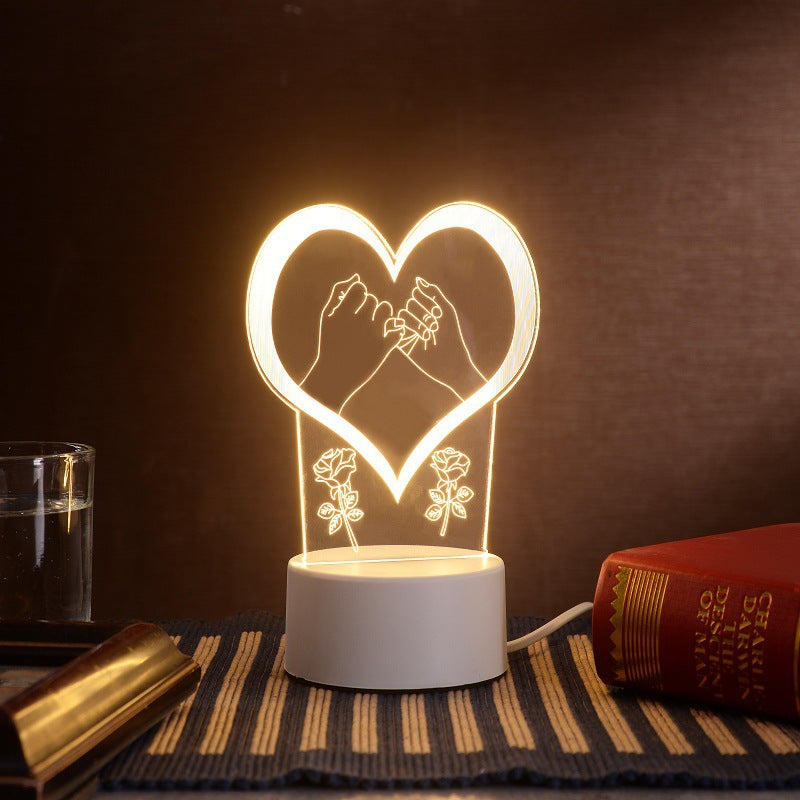 Cartoon Night Light, LED Desk Lamp, LED Night Light, Acrylic Sleep Night Light, Lamp LED Desk Lamp,Table Lamp Birthday Gifts for Kids