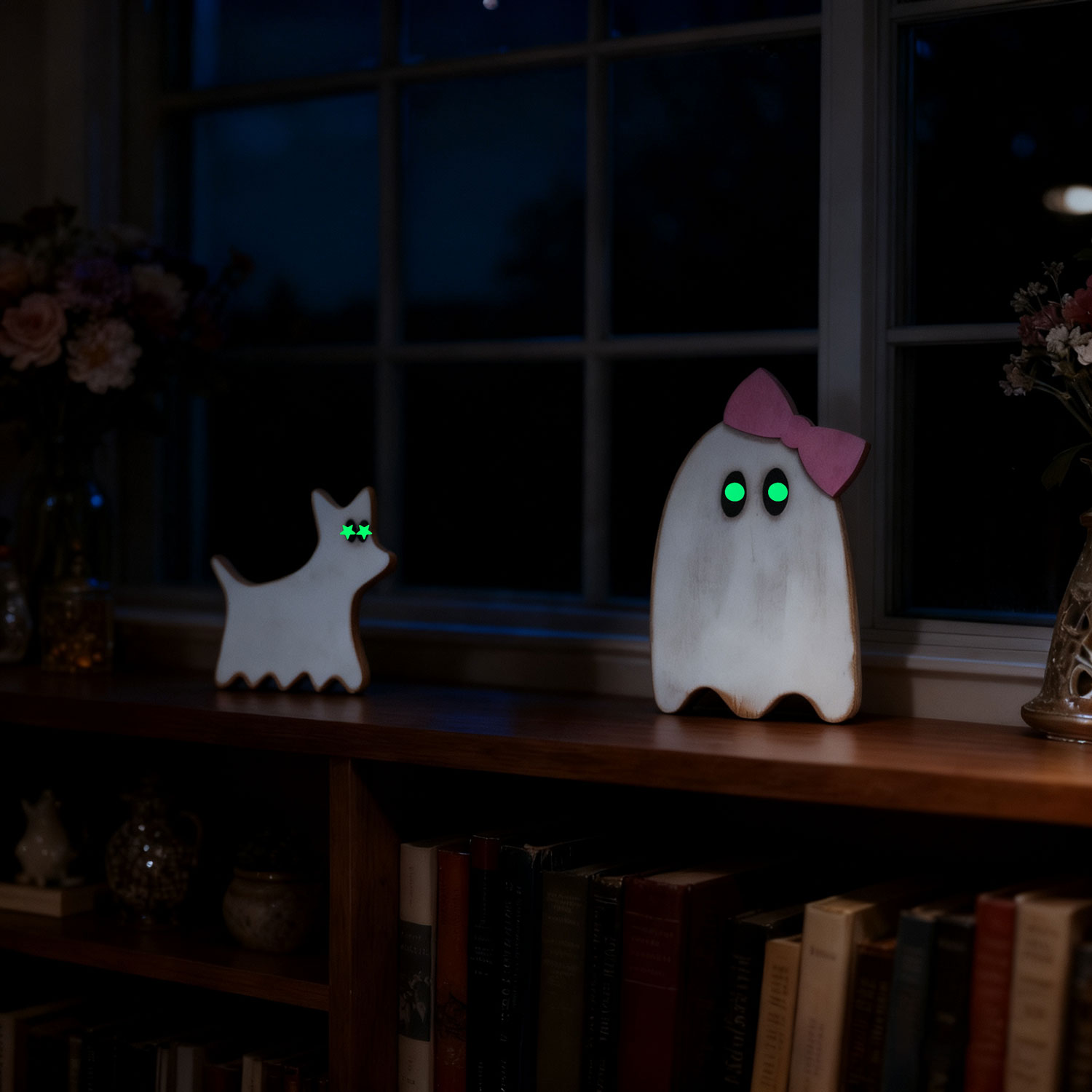 Adorable  Family Decor - Whimsical Home & Office Desktop Accent, Perfect Birthday Gift for Friends & Family, With Diy Glow In The Dark Stars And Circle, Fun Festive Vibe for Daily & Ghost Decor