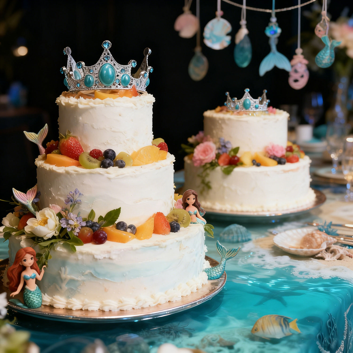 Crown Birthday Cake Decoration - Multi-Use Accessory for Wedding, Performance & Festival