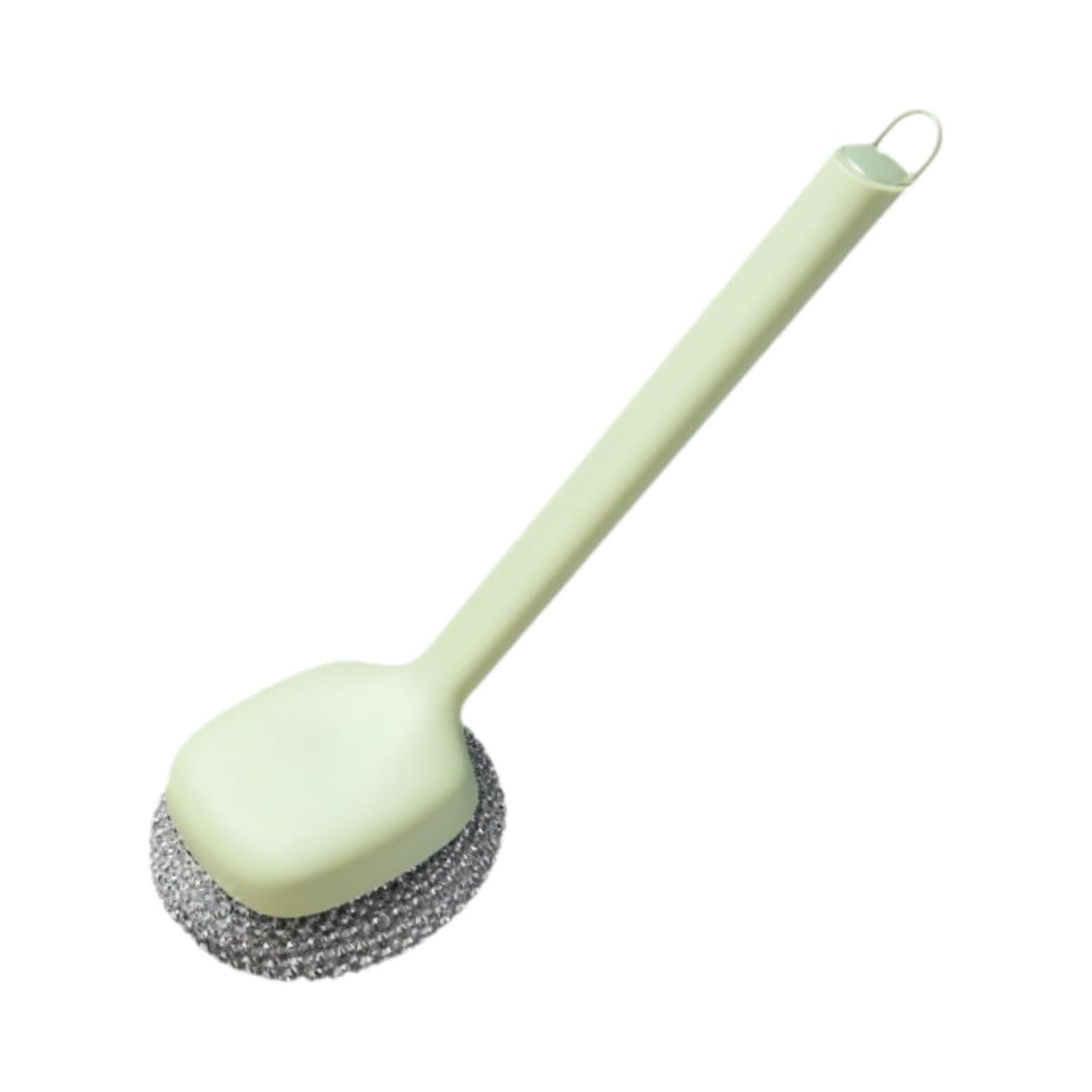 Dish Brush Dish Scrubber Multifuction Household Dishwashing Brush with Handle for Sink Pots Counter Utensils Countertop, green