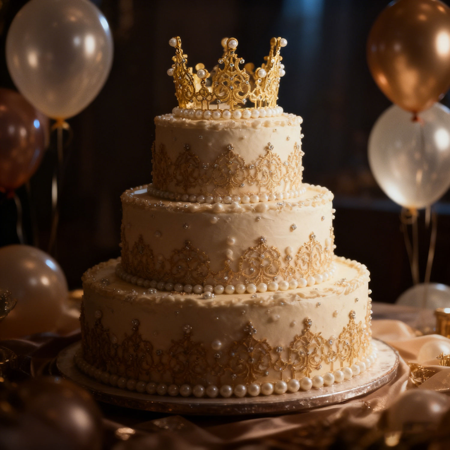 Baby-Style Bridal Crown & Tiara | Princess Lace Headband | Birthday Cake Decoration | Cross-Border Hair Accessories for Weddings, Birthdays