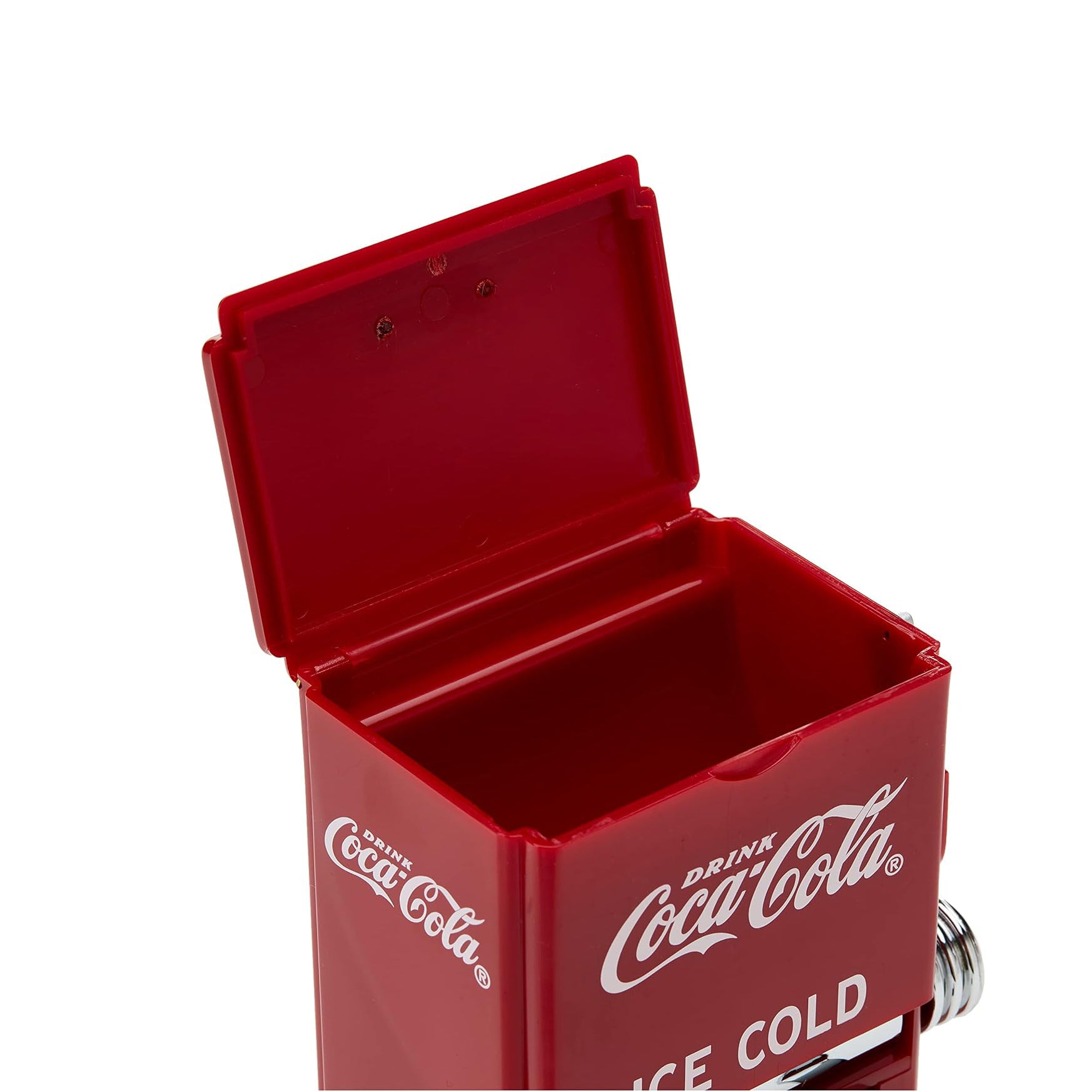 Classic Branded Toothpick Holder | Coca-Cola Themed Dispenser with Chrome Accents, Functional Kitchen & Dining Decor for Fans & Collectors