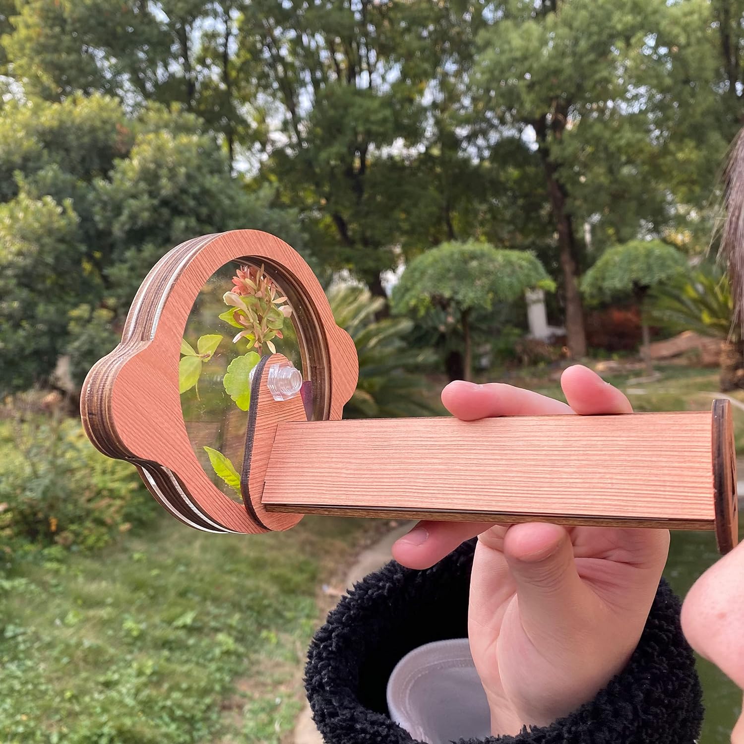 Natural DIY Kaleidoscope Kit for Kids, Newest Outdoor Classic Handmade Education Toys, Magic Wooden Rotating Kaleidoscope Making Set, Best Gift for Nature Lovers (1 Pc Planets)