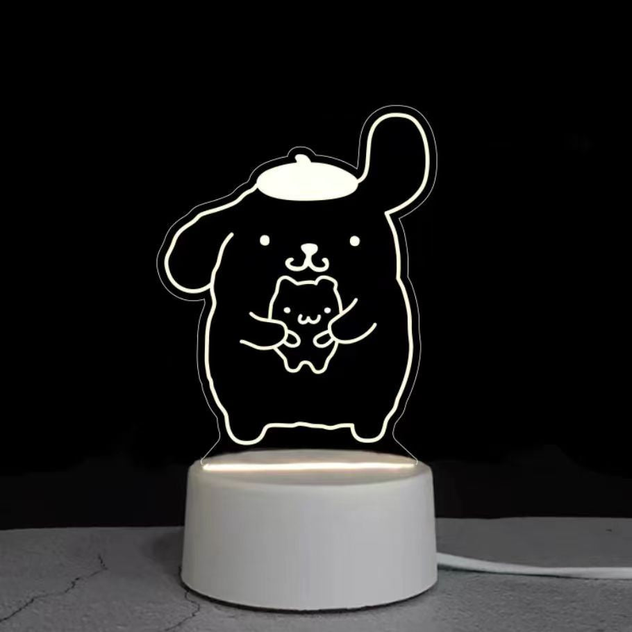 Cartoon Night Light, LED Desk Lamp, LED Night Light, Acrylic Sleep Night Light, Lamp LED Desk Lamp,Table Lamp Birthday Gifts for Kids