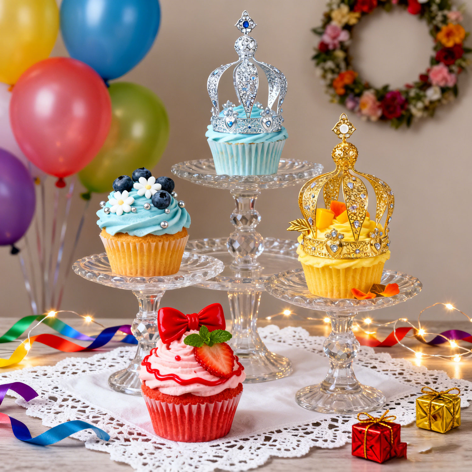 European Retro Metal Castle Tiara - Queen-Style Bold Crown, Perfect for Wedding, Holiday, Birthday | Flower Decoration & Cake Topper