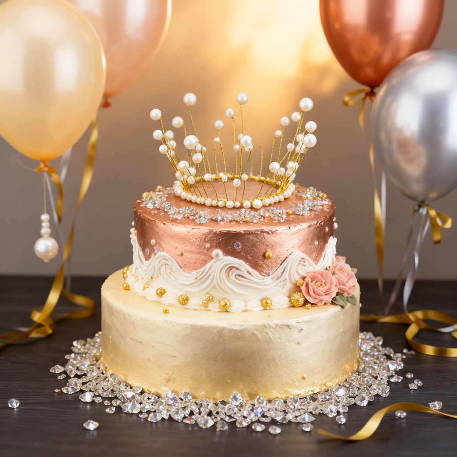 Baby-Style Bridal Crown & Tiara | Princess Lace Headband | Birthday Cake Decoration | Cross-Border Hair Accessories for Weddings, Birthdays