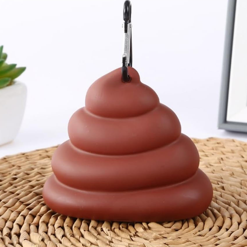 Funny Dog Poop Bag Holder for Leash Sturdy Dog Poop Bag Dispenser for Dog Waste Bags Includes 1 Roll 15 Bags