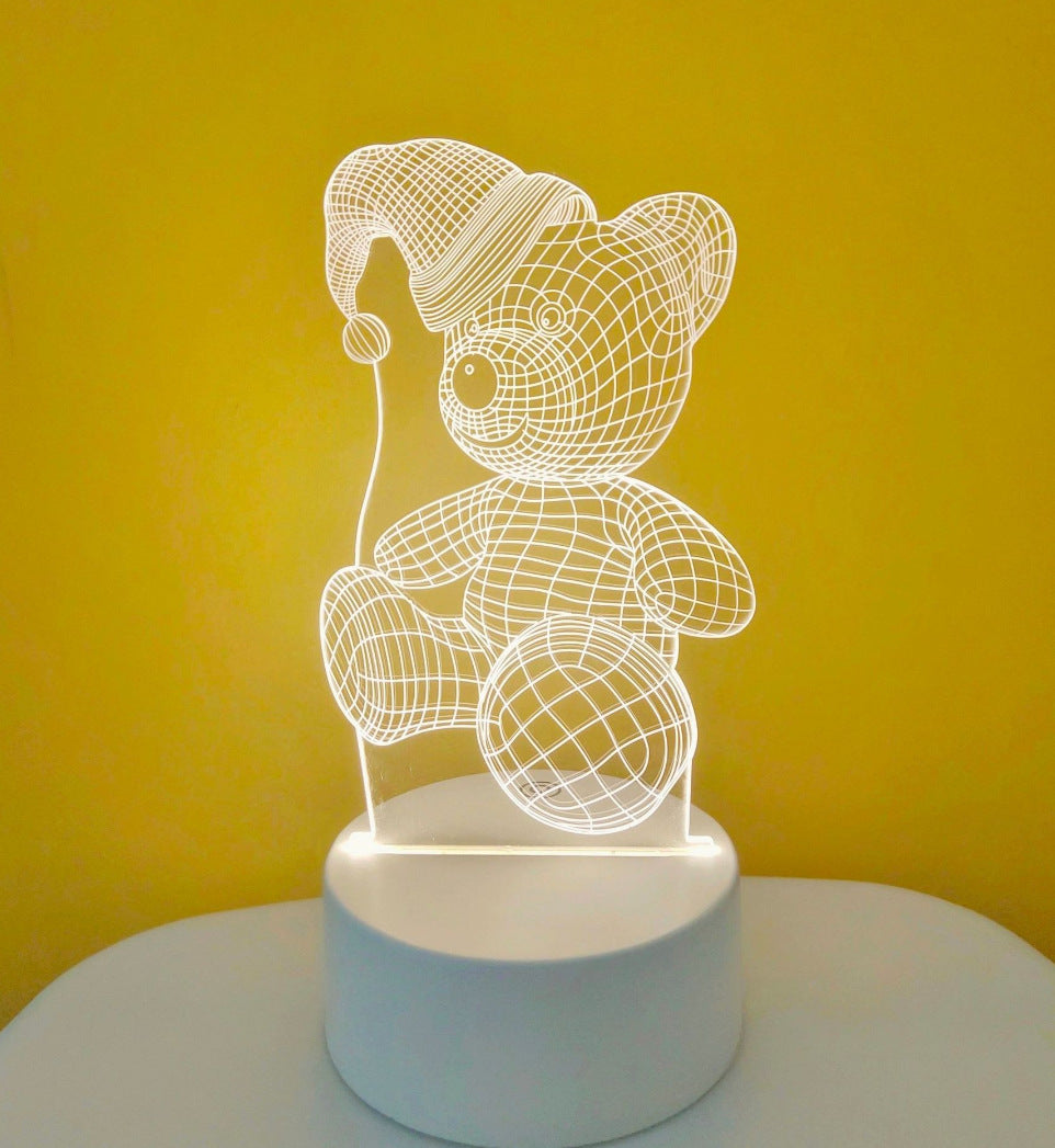 Cartoon Night Light, LED Desk Lamp, LED Night Light, Acrylic Sleep Night Light, Lamp LED Desk Lamp,Table Lamp Birthday Gifts for Kids