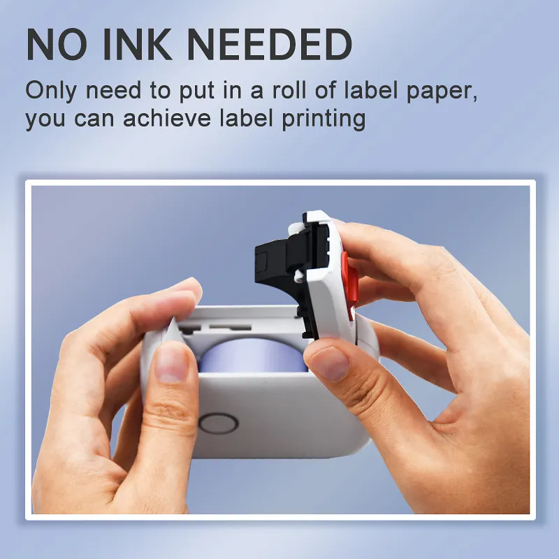 P12 Pocket-Sized Thermal Label Printer - 15mm Portable Tag Maker for Home & Office Organization