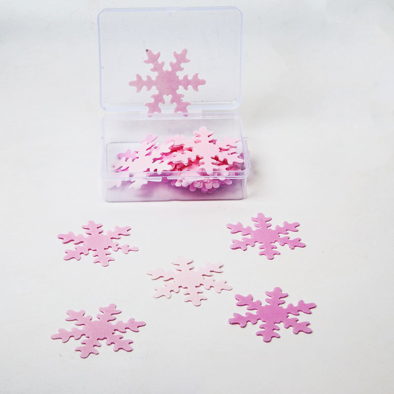 Frozen Wonderland Cake Decor | 50-Pack Mixed Color Edible Snowflakes for Themed Parties, Movie-Inspired Winter Dessert Toppers, Enchanted Ice Palace Decorating Kit