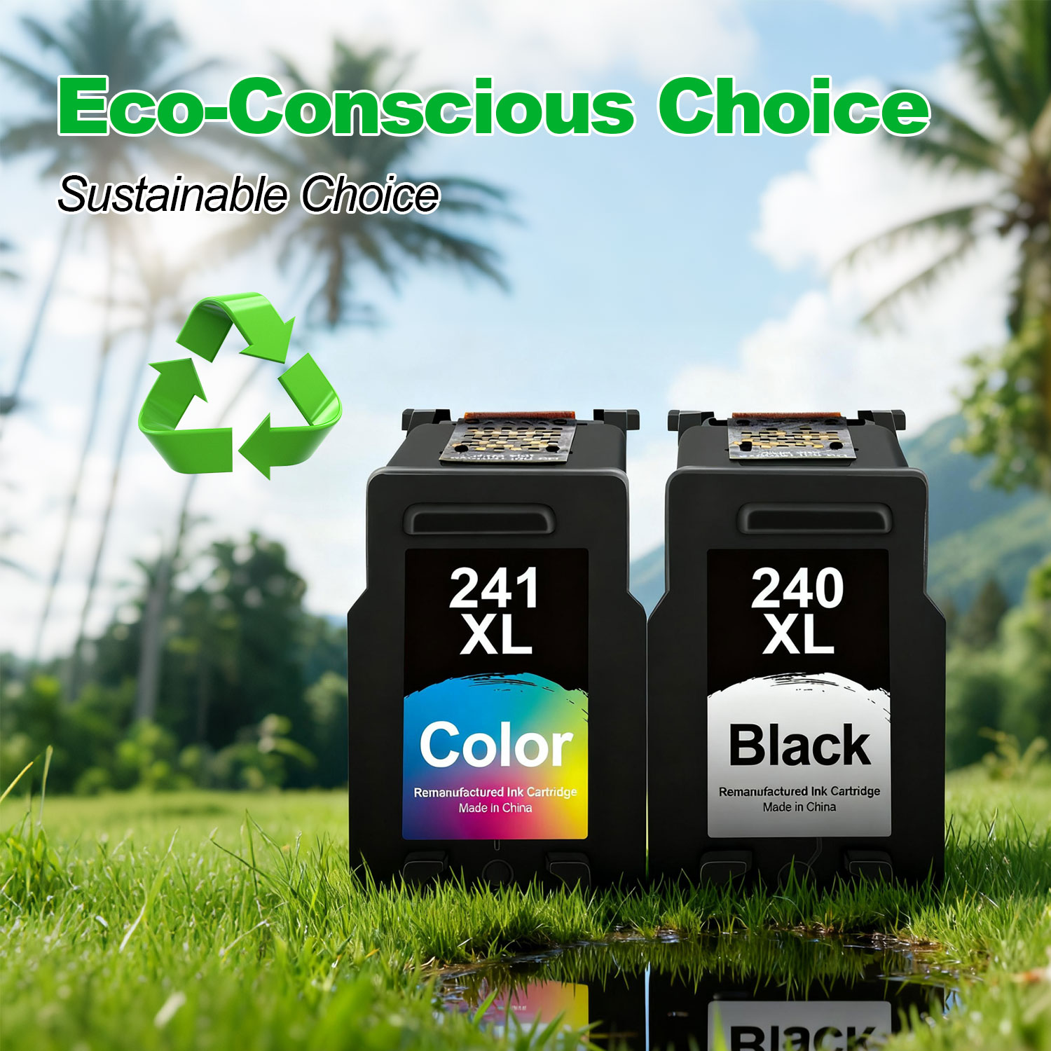 PG-240 XL/CL-241 XL Ink Cartridges for Canon 240XL 241XL Combo Pack Cannon Printer Ink 240 241 for PIXMA MG3620 MG3600 MG3520 TS5120 MG2120 MG3220 MX472 MX452 MX512 (Black & Color)