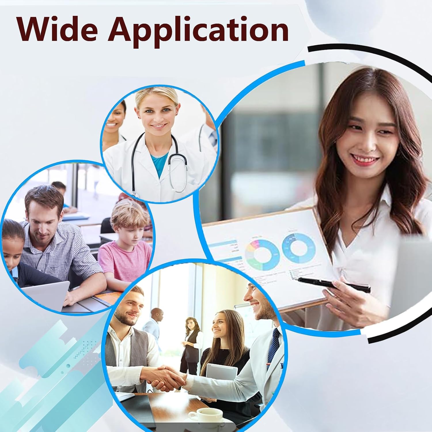 PGI-550XL/CLI-551XL Ink Cartridges Replacement for Canon PGI550XL CLI551XL PGI-550 CLI-551 Ink Cartridge Combo Pack Work for Canon Pixma MG5450 MG5550 Printers