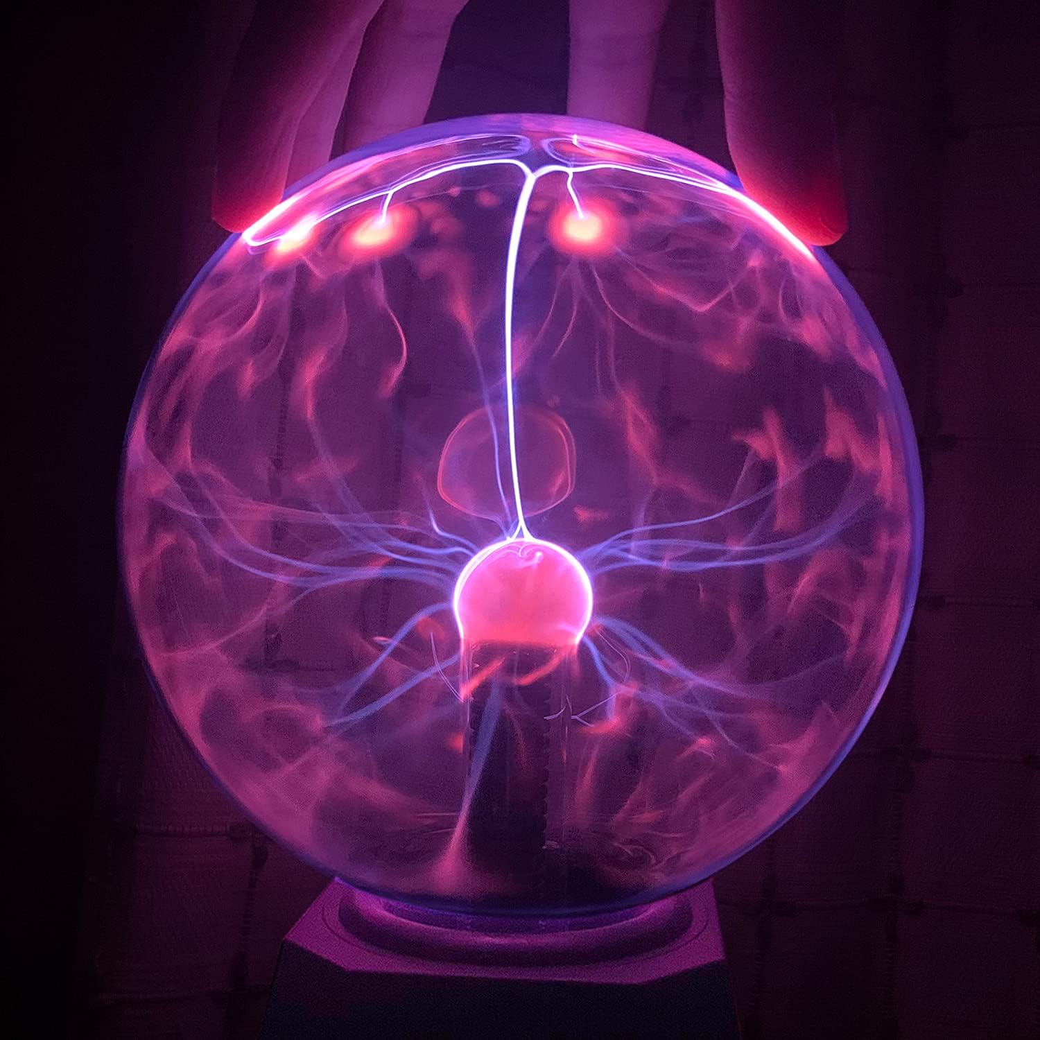 Plasma Ball Light Lamp, 6 Inch - Static Electricity Globe Electric Lightning Ball, Touch Sound Sensitive, Amazing Gift for Parties, Birthday and Holiday, for Age over 14 Years Old