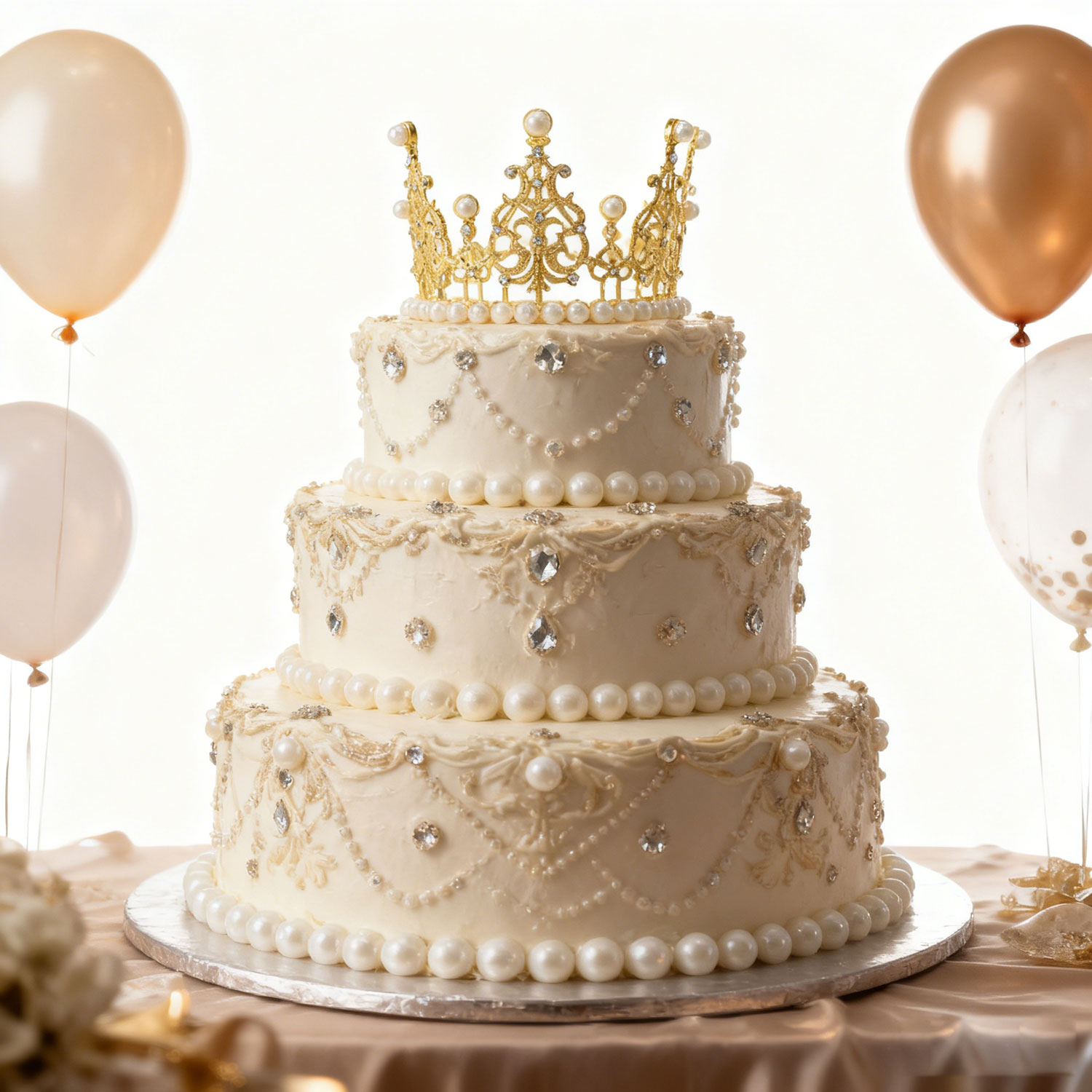 Baby-Style Bridal Crown & Tiara | Princess Lace Headband | Birthday Cake Decoration | Cross-Border Hair Accessories for Weddings, Birthdays